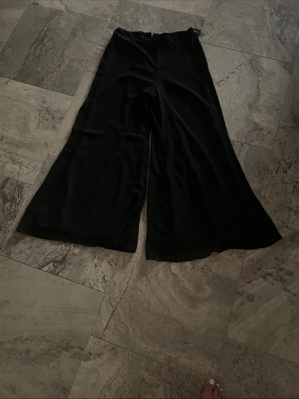 Sheri Martin Black Wide-Leg Palazzo Pants